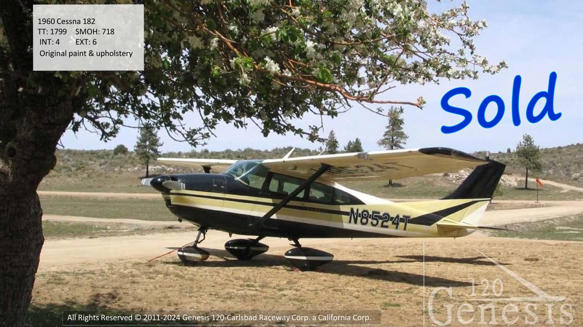 SOLD – 1960 CESSNA 182‑C