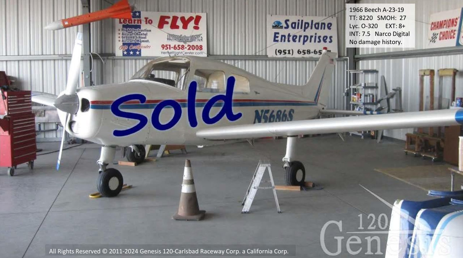 SOLD – BEECH A-23-19